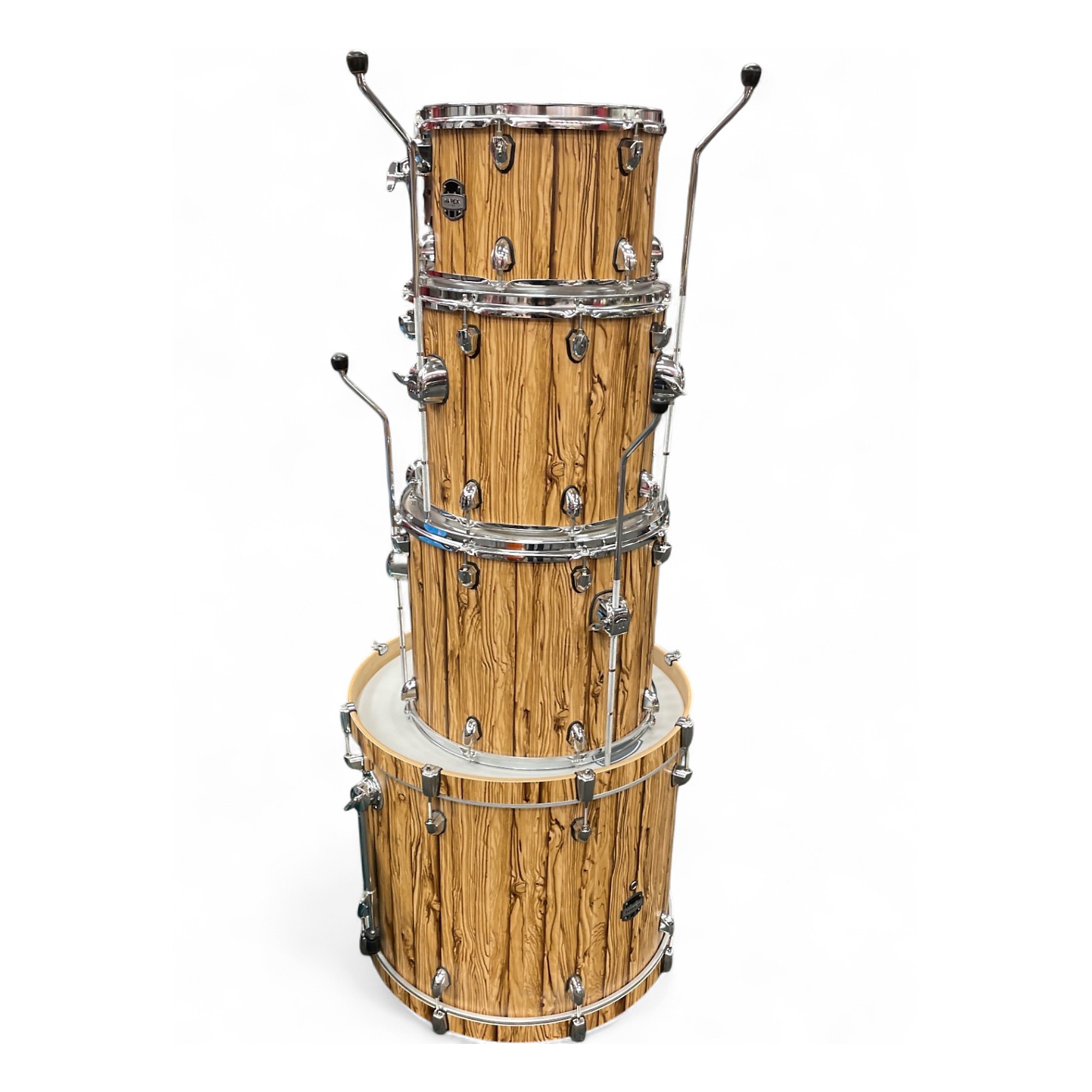 Used Mapex 4 Piece MARS DRIFTWOOD Natural Drum Kit Natural