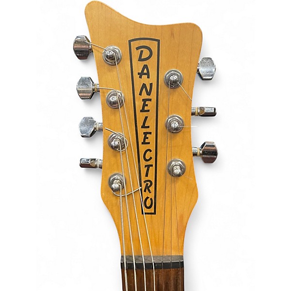Used Danelectro Mod 7 string Gold Pearl Solid Body Electric Guitar