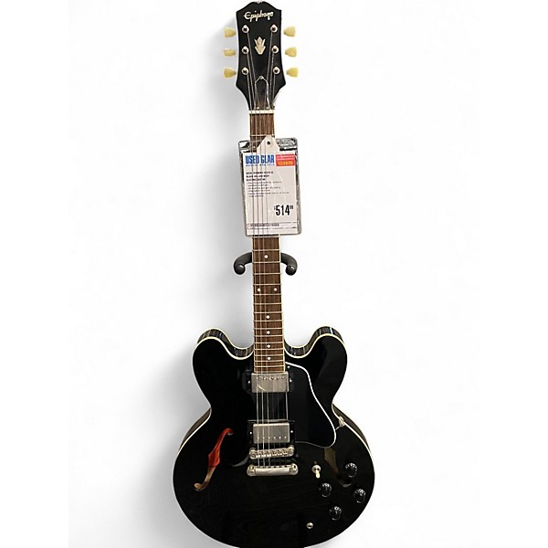 Used Epiphone ES355 IG Black Hollow Body Electric Guitar