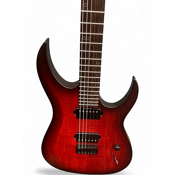 Used Schecter Guitar Research SUNSET EXTREME 6 Satin Red Solid Body Electric Guitar