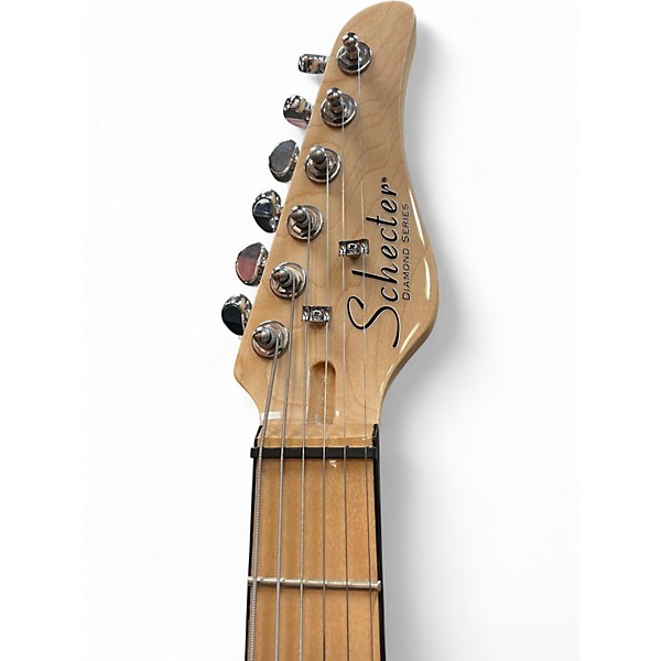 Used Schecter Guitar Research Diamond Series PT Black Solid Body Electric Guitar