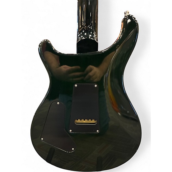 Used PRS Custom 24 Quilted 10 Top Trans Green Solid Body Electric Guitar