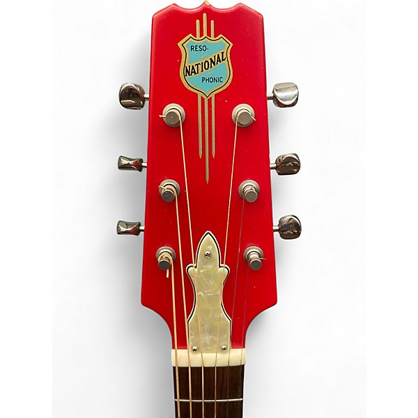 Vintage 1992 National Resophonic Candy Apple Red Resonator Guitar