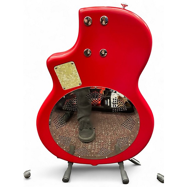 Vintage 1992 National Resophonic Candy Apple Red Resonator Guitar