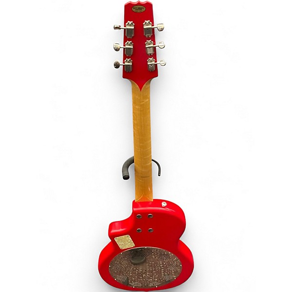 Vintage 1992 National Resophonic Candy Apple Red Resonator Guitar