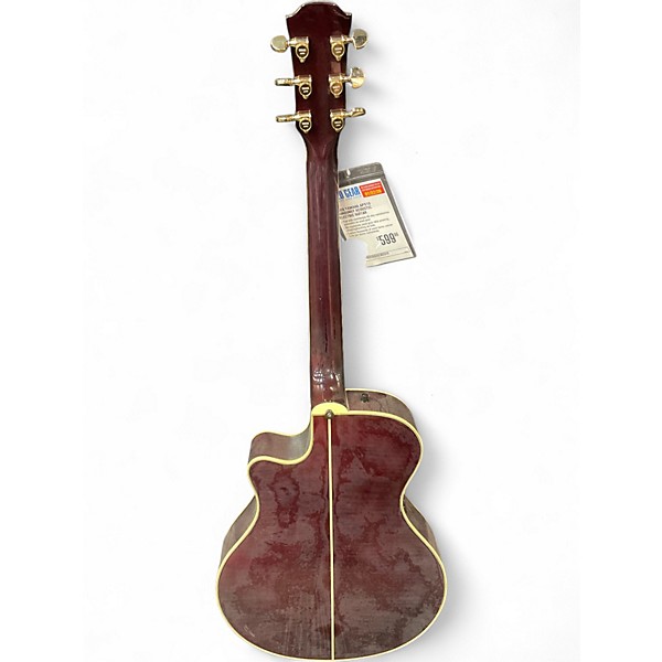Used Yamaha APX10 Burgundy Acoustic Electric Guitar