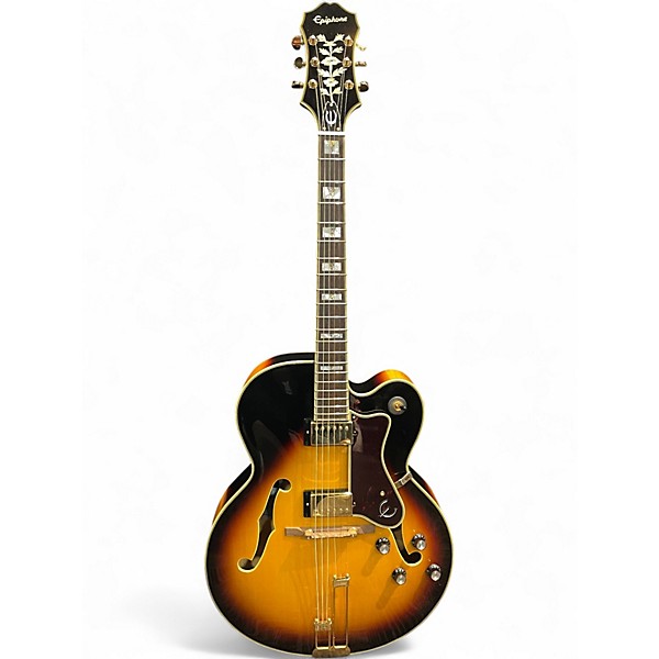 Used Epiphone Broadway 3 Color Sunburst Hollow Body Electric Guitar