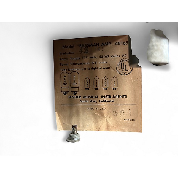 Vintage 1967 Fender BASSMAN 50 Tube Guitar Amp Head