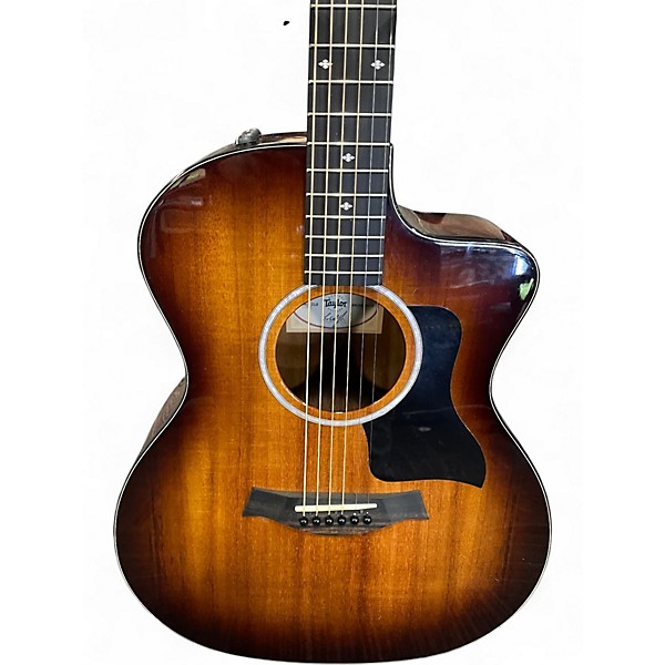Used Taylor 224CEKDLX 2 Color Sunburst Acoustic Electric Guitar