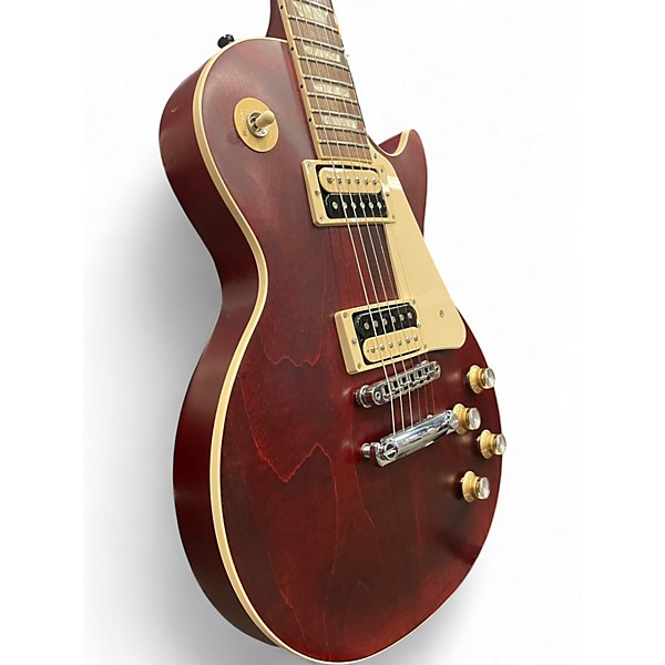Used Gibson Les Paul Traditional Pro V Trans Red Solid Body Electric Guitar