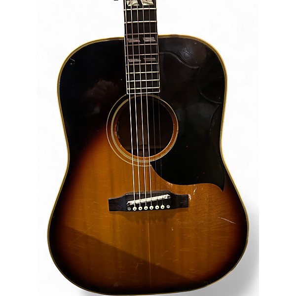 Vintage 1965 Gibson Southern Jumbo Sunburst Acoustic Electric Guitar
