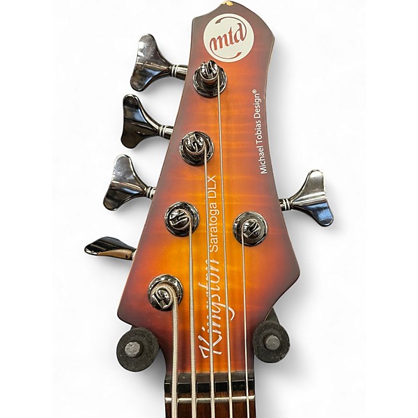 Used MTD Kingston Saratoga DLX Dark Cherry Burst Electric Bass Guitar