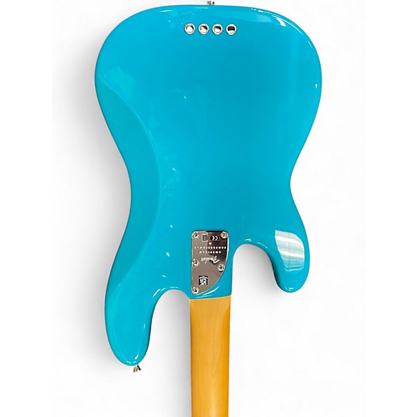 Used 2023 Fender American Professional II Precision Bass Miami Blue Electric Bass Guitar