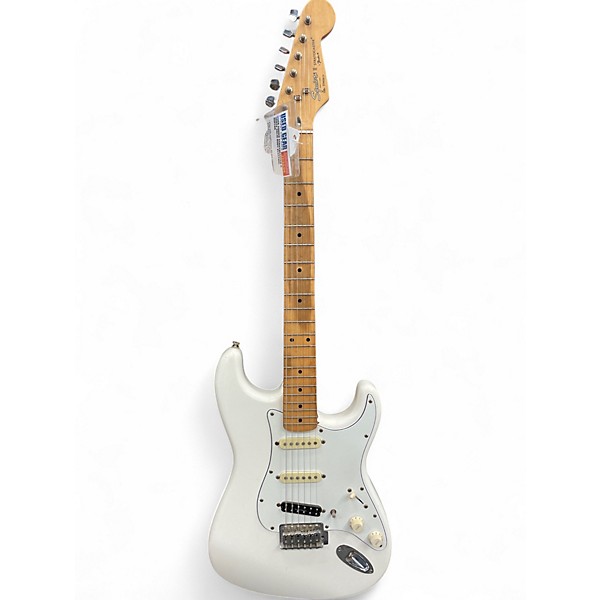 Used Squier Stratocaster II White Solid Body Electric Guitar