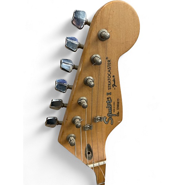 Used Squier Stratocaster II White Solid Body Electric Guitar