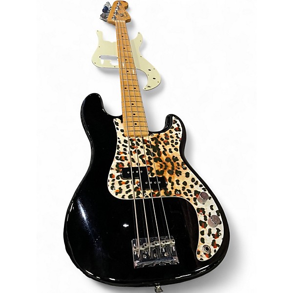 Used Fender American Professional Precision Bass Black Electric Bass Guitar