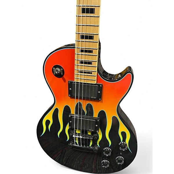 Used Epiphone JC-LP Custom Flavortown Burst Solid Body Electric Guitar