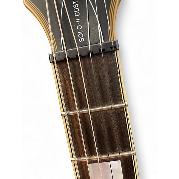 Used Schecter Guitar Research DIAMOND SERIES SOLO-II CUSTOM BLACK AND GOLD Solid Body Electric Guitar