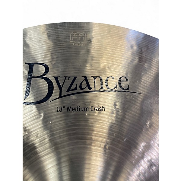 Used MEINL 18in Byzance Medium Crash Cymbal