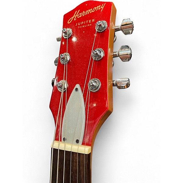 Used Harmony Jupiter Thinline cherry Solid Body Electric Guitar