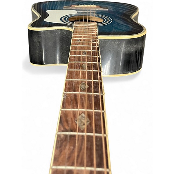 Used 2003 Randy Jackson Diamond Edition Blue Burst Acoustic Electric Guitar