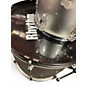 Used Rhythm Art 5 Piece Drum Set Silver Drum Kit