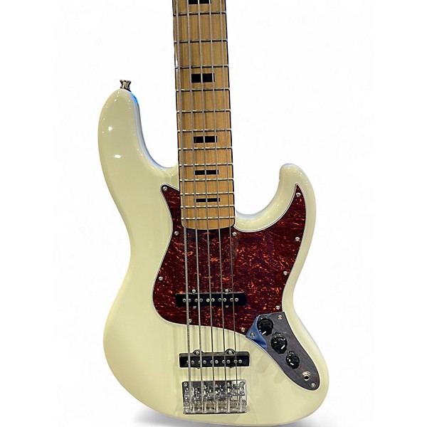 Used Tagima TJB 5-OWH-LF/TT Olympic White Electric Bass Guitar