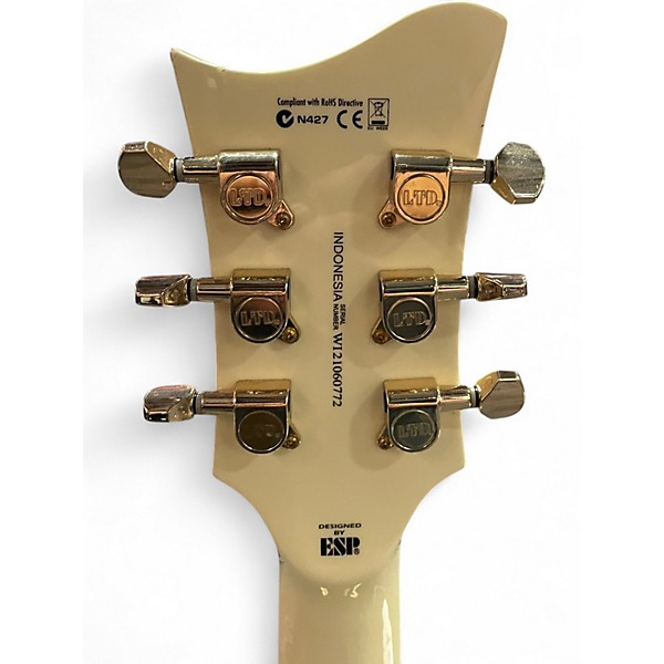 Used ESP LTD XONE PS1 Vintage White Hollow Body Electric Guitar