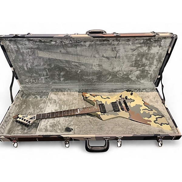 Used ESP LTD James Hetfield Snakebyte Desert Camo Solid Body Electric Guitar