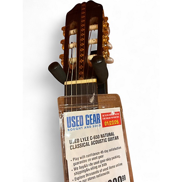 Used Lyle C-650 NATURAL Classical Acoustic Guitar