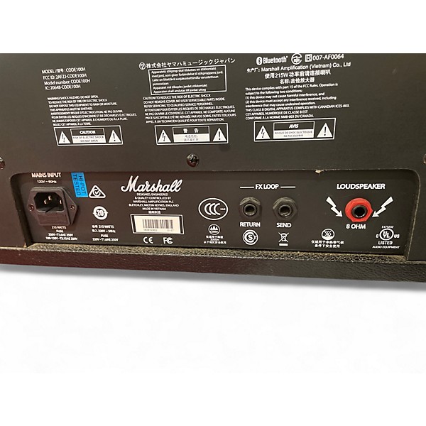 Used Marshall Code100H Solid State Guitar Amp Head