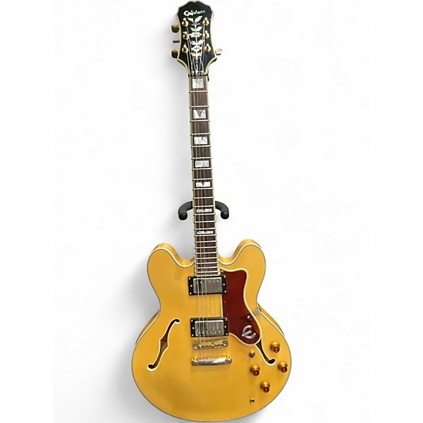 Used Epiphone Sheraton Natural Hollow Body Electric Guitar