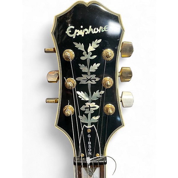 Used Epiphone Sheraton Natural Hollow Body Electric Guitar