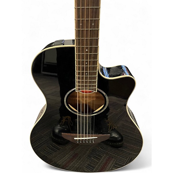 Used Yamaha APX600 Black Acoustic Electric Guitar