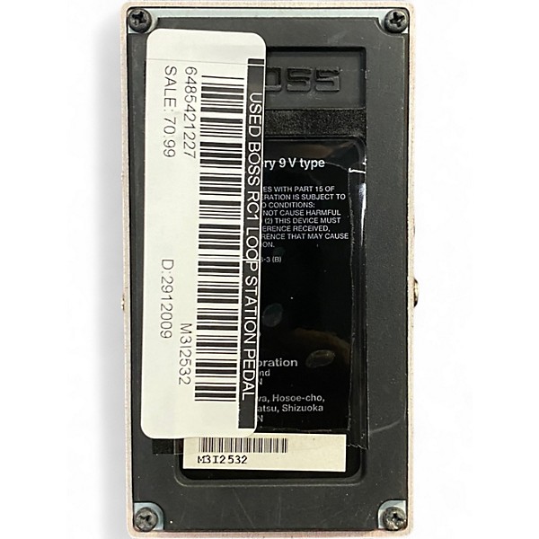 Used BOSS RC1 Loop Station Pedal