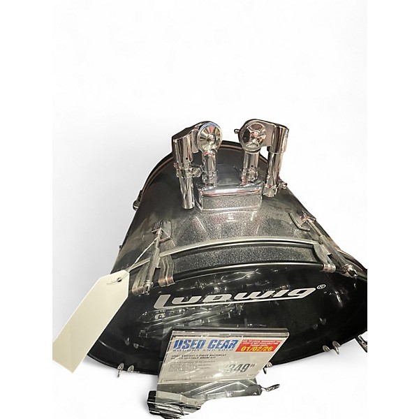 Used Ludwig 5 Piece BACKBEAT Silver Sparkle Drum Kit