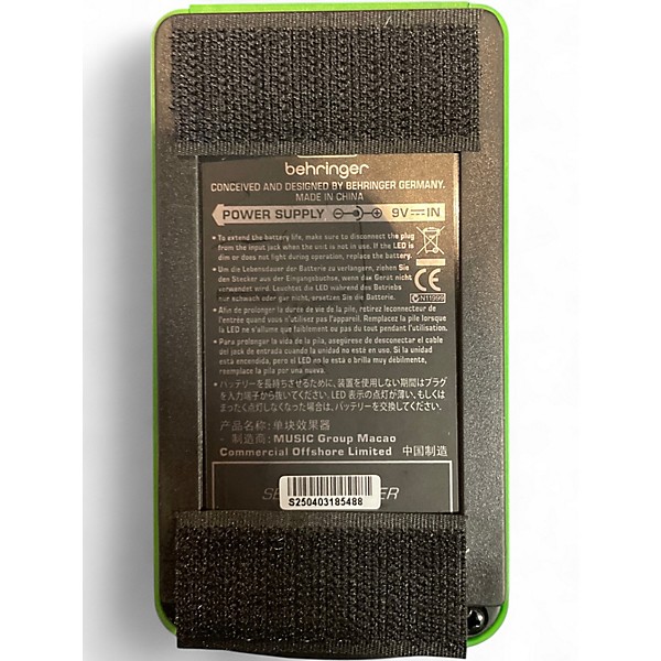 Used Behringer TO800 Vintage Tube Overdrive Effect Pedal