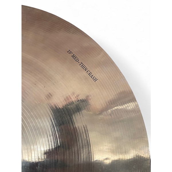 Used Wuhan Cymbals & Gongs 19in Medium thin crash Cymbal