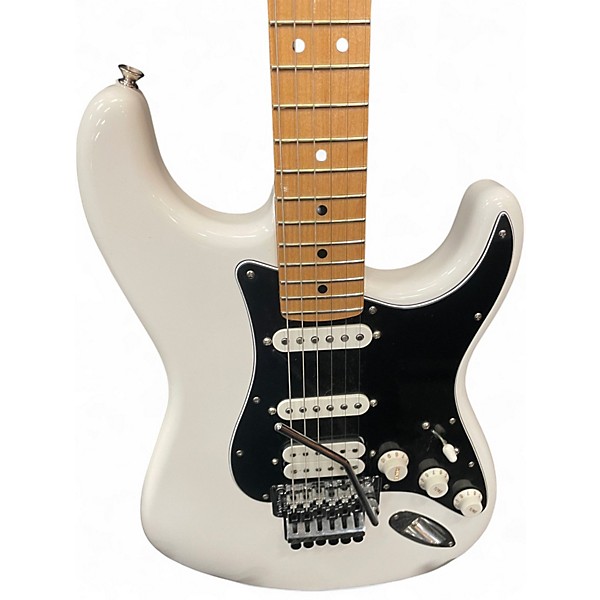 Used 2022 Fender Player Series Floyd Rose HSS Pearl White Solid Body Electric Guitar