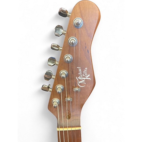 Used Michael Kelly HYBRID 60 PORT Blue Burst Hollow Body Electric Guitar