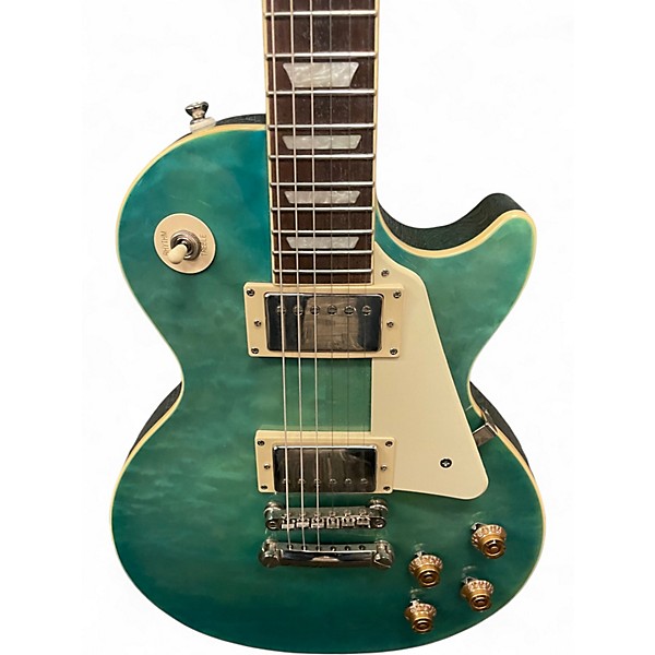 Used Epiphone Les Paul Standard Ocean Water Perimeter Solid Body Electric Guitar