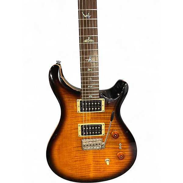 Used PRS 35th Anniversary SE Custom 24 Black Gold Burst Solid Body Electric Guitar