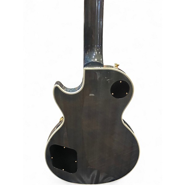 Used Epiphone Les Paul Custom Blue Quilt Solid Body Electric Guitar