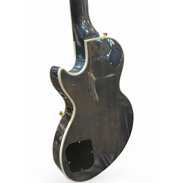 Used Epiphone Les Paul Custom Blue Quilt Solid Body Electric Guitar