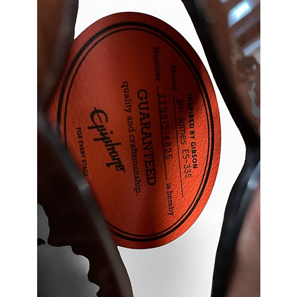 Used Epiphone Jim James ES-339 Seventies Walnut Hollow Body Electric Guitar