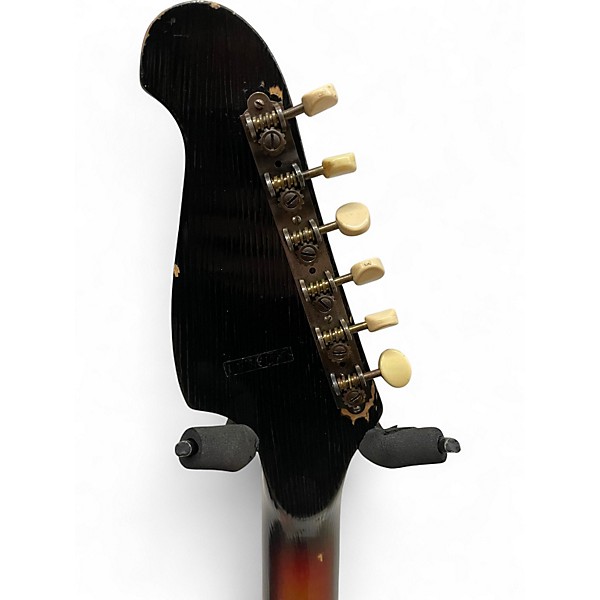 Vintage 1960s Kay STRATFORD 3 Color Sunburst Hollow Body Electric Guitar