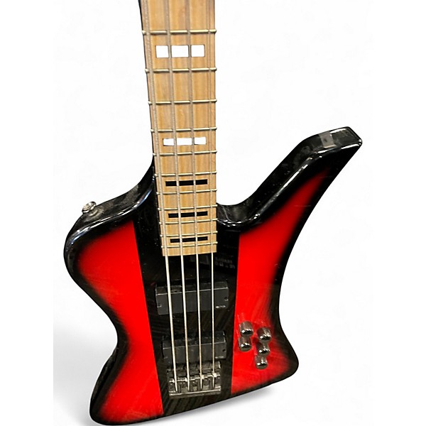Used Jackson David Ellefson Kerry Bird Crimson Red Burst Electric Bass Guitar