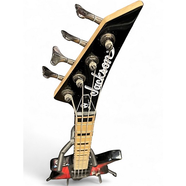 Used Jackson David Ellefson Kerry Bird Crimson Red Burst Electric Bass Guitar