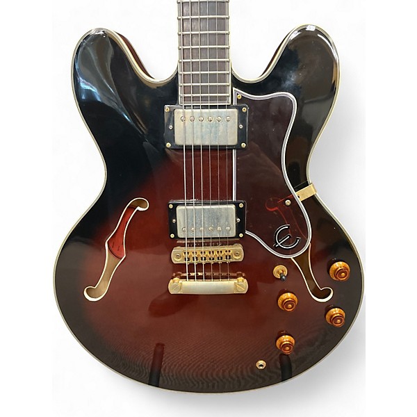Used Epiphone factory second sheraton walnut burst Hollow Body Electric Guitar