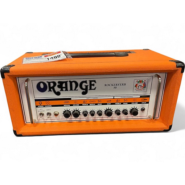 Used 2020s Orange Amplifiers Rockerverb RK50HTC 50W Tube Guitar Amp Head